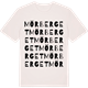 Vintage White t-shirt med Mörberget ordlek t-shirt