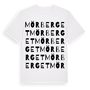 Mörberget ordlek t-shirt – ekologisk bomull t-shirt från PinShirt