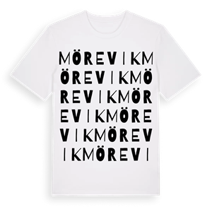 Mörevik ordlek t-shirt – ekologisk bomull t-shirt från PinShirt