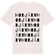 Vintage White t-shirt med Morjärv ordlek t-shirt