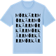 Blue Soul t-shirt med Mörkärr ordlek t-shirt