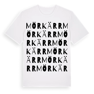 Mörkärr ordlek t-shirt – ekologisk bomull t-shirt från PinShirt