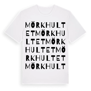 Mörkhultet ordlek t-shirt – ekologisk bomull t-shirt från PinShirt