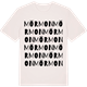 Vintage White t-shirt med Mörmon ordlek t-shirt