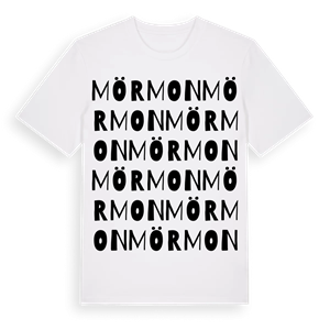 Mörmon ordlek t-shirt – ekologisk bomull t-shirt från PinShirt