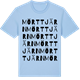 Blue Soul t-shirt med Mörttjärn ordlek t-shirt