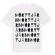 Mörttjärn ordlek t-shirt