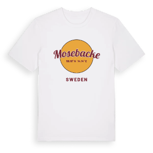 Mosebacke cirkel t-shirt – ekologisk bomull t-shirt från PinShirt