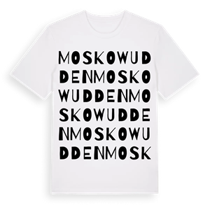 Moskowudden ordlek t-shirt – ekologisk bomull t-shirt från PinShirt