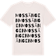 Vintage White t-shirt med Mossängen ordlek t-shirt