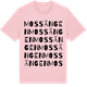 Pink Cotton t-shirt med Mossängen ordlek t-shirt