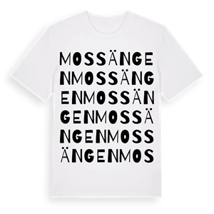 Mossängen ordlek t-shirt – ekologisk bomull t-shirt från PinShirt
