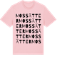 Pink Cotton t-shirt med Mossätter ordlek t-shirt