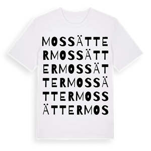 Mossätter ordlek t-shirt – ekologisk bomull t-shirt från PinShirt