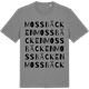 Mid Heather Gray t-shirt med Mossbäcken ordlek t-shirt
