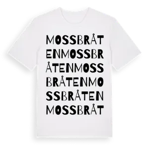 Mossbråten ordlek t-shirt – ekologisk bomull t-shirt från Pinshirt