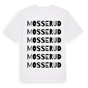 Mosserud ordlek t-shirt – ekologisk bomull t-shirt från Pinshirt