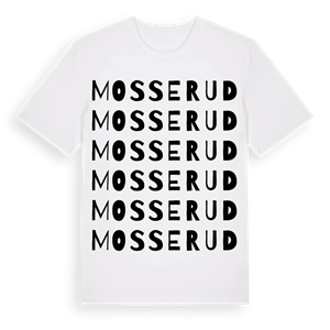 Mosserud ordlek t-shirt – ekologisk bomull t-shirt från PinShirt