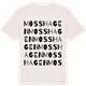 Vintage White t-shirt med Mosshagen ordlek t-shirt