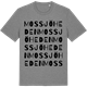 Mid Heather Gray t-shirt med Mossjöheden ordlek t-shirt