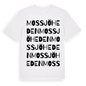 Mossjöheden ordlek t-shirt – ekologisk bomull t-shirt från Pinshirt