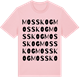 Pink Cotton t-shirt med Mosskog ordlek t-shirt