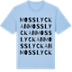 Blue Soul t-shirt med Mosslyckan ordlek t-shirt