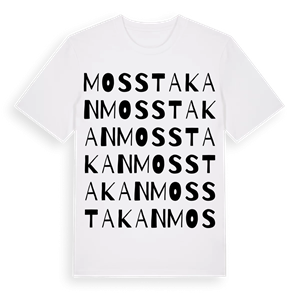 Mosstakan ordlek t-shirt – ekologisk bomull t-shirt från PinShirt