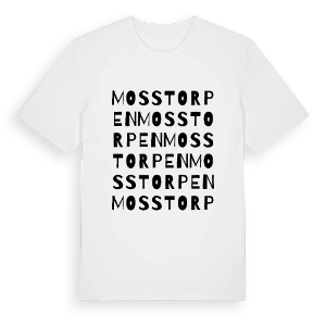 Mosstorpen ordlek t-shirt – ekologisk bomull t-shirt från PinShirt