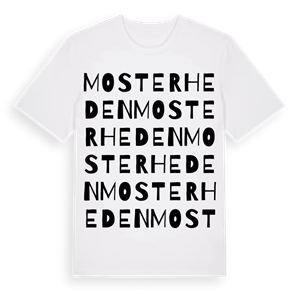 Mosterheden ordlek t-shirt – ekologisk bomull t-shirt från PinShirt