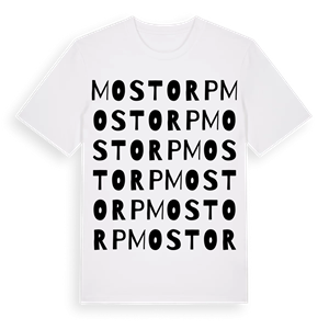 Mostorp ordlek t-shirt – ekologisk bomull t-shirt från PinShirt