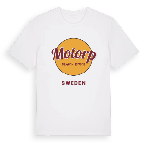 Motorp cirkel t-shirt – ekologisk bomull t-shirt från PinShirt