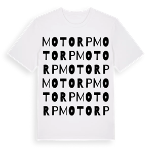 Motorp ordlek t-shirt – ekologisk bomull t-shirt från PinShirt
