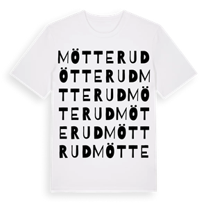 Mötterud ordlek t-shirt – ekologisk bomull t-shirt från PinShirt