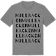 Mid Heather Gray t-shirt med Mullbacken ordlek t-shirt