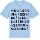 Blue Soul t-shirt med Munkåsen ordlek t-shirt