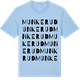 Blue Soul t-shirt med Munkerud ordlek t-shirt