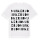 White t-shirt med Munkerud ordlek t-shirt