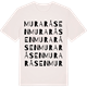 Vintage White t-shirt med Muraråsen ordlek t-shirt