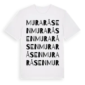 Muraråsen ordlek t-shirt – ekologisk bomull t-shirt från Pinshirt
