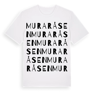 Muraråsen ordlek t-shirt – ekologisk bomull t-shirt från PinShirt