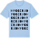 Blue Soul t-shirt med Myggerud ordlek t-shirt