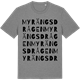 Mid Heather Gray t-shirt med Myrängsdrågen ordlek t-shirt