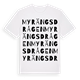 Myrängsdrågen ordlek t-shirt