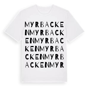 Myrbacken ordlek t-shirt – ekologisk bomull t-shirt från PinShirt