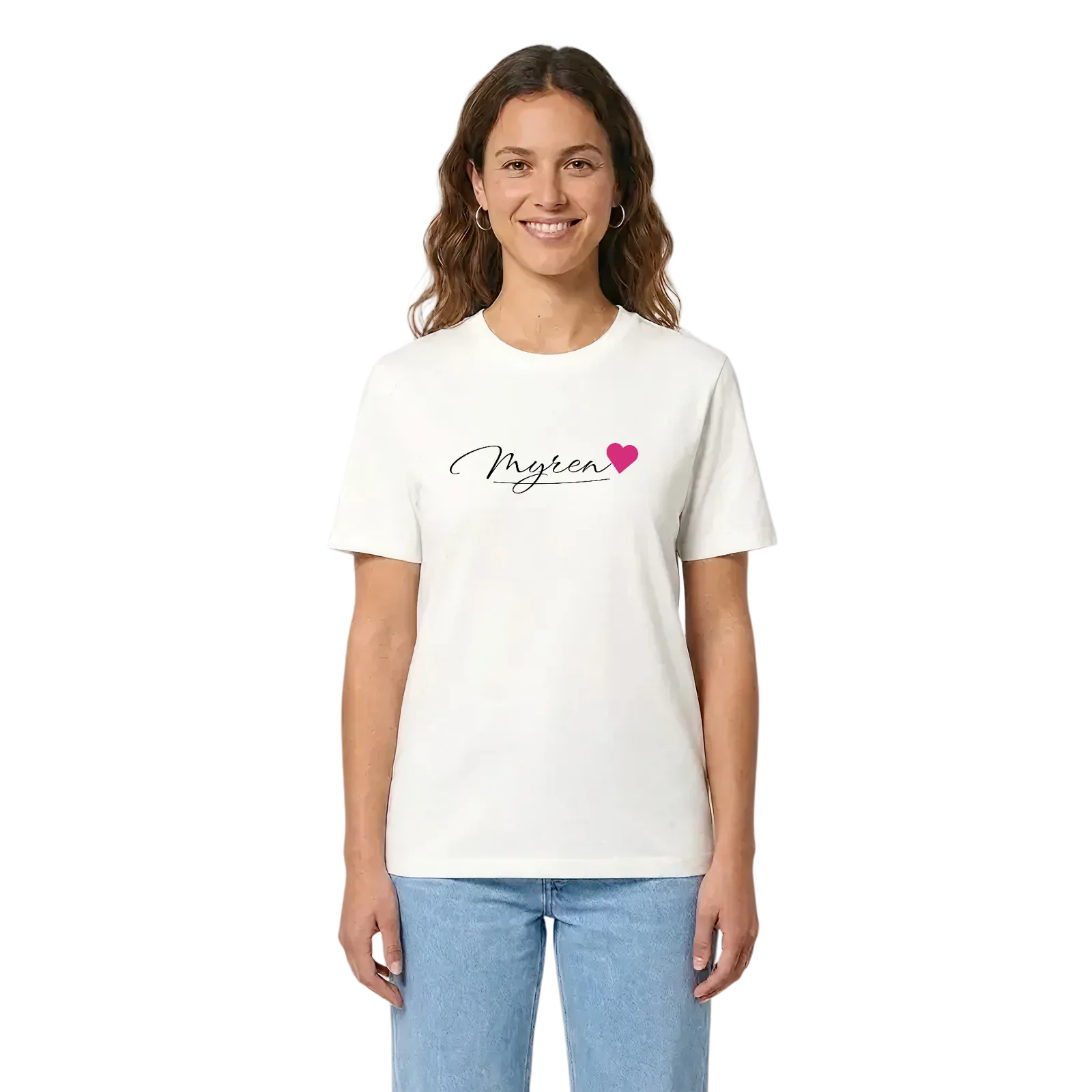 Myren hjärta t-shirt – White, i miljö