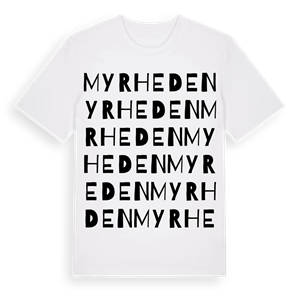 Myrheden ordlek t-shirt – ekologisk bomull t-shirt från PinShirt