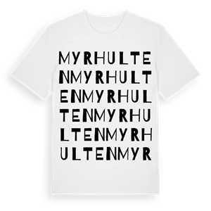 Myrhulten ordlek t-shirt – ekologisk bomull t-shirt från PinShirt