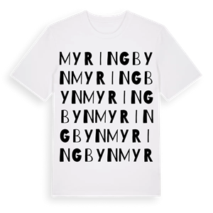 Myringbyn ordlek t-shirt – ekologisk bomull t-shirt från PinShirt