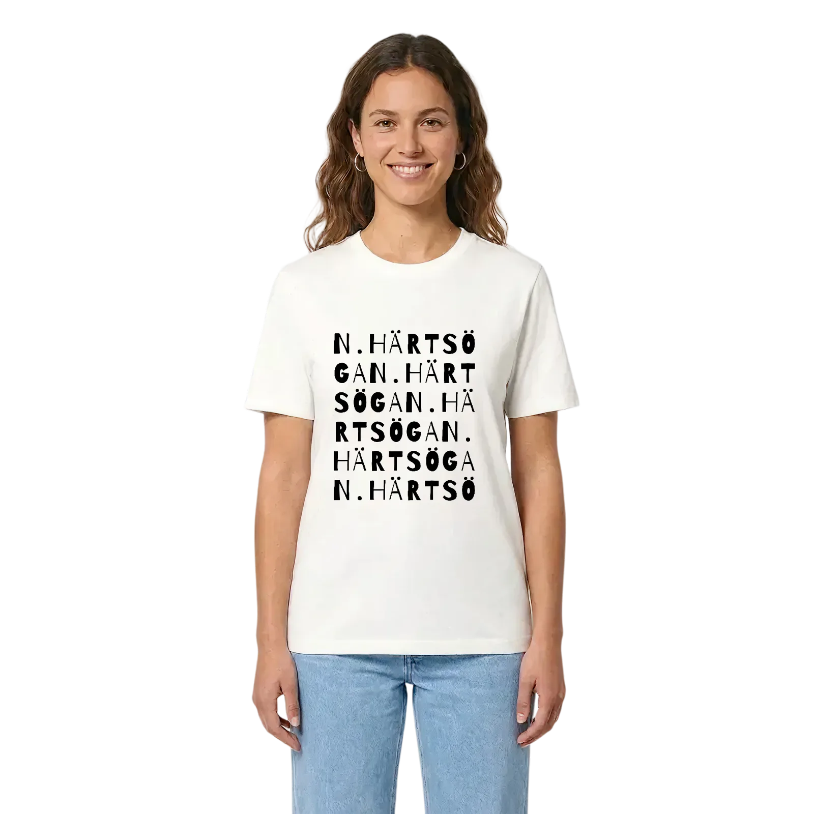 N. Härtsöga ordlek t-shirt – White, i miljö